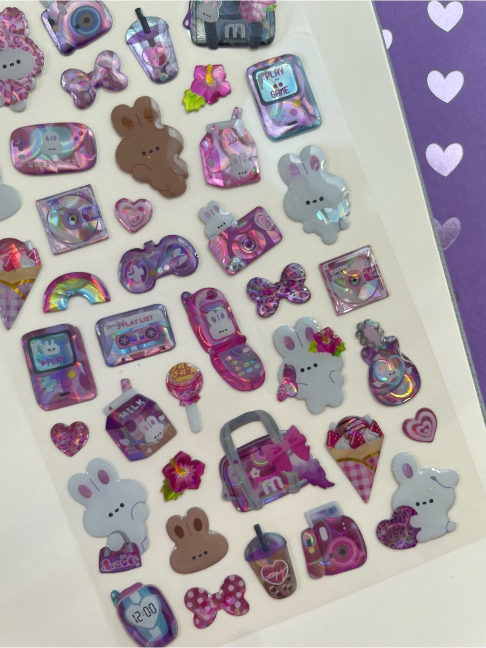 Cute bunny rabbit stickers